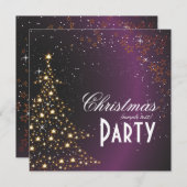 Weihnachtsbaum / Party Einladungen (Vorne/Hinten)