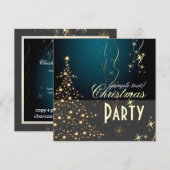 Weihnachtsbaum / Party Einladungen (Vorne/Hinten)