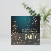 Weihnachtsbaum / Party Einladungen (Stehend Vorderseite)
