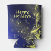 Weihnachtsbaum Party Gold Stars Navy Blue Holidays Dosenkühler (Rückseite)