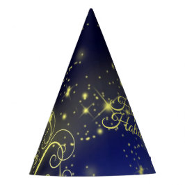 Weihnachtsbaum Party Gold Stars Navy Blue Holidays Partyhütchen