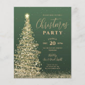 Weihnachtsbaum Party Grüne Feiertage Einladung (Vorderseite)