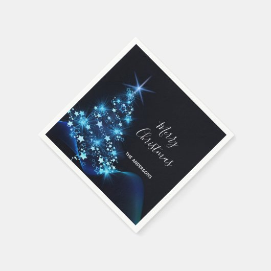 Weihnachtsbaum Party Serviette (Ecke)