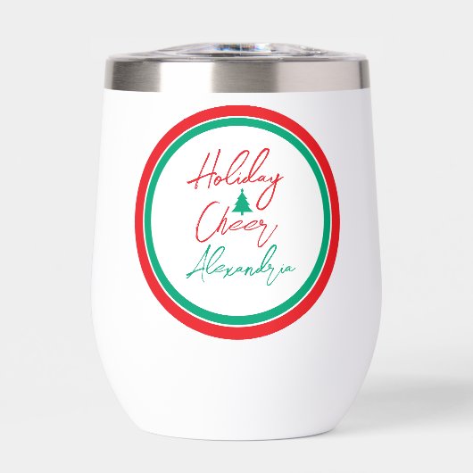 Weihnachtsbaum-Partygeschenk mit festlicher Schrif (Vorderseite)