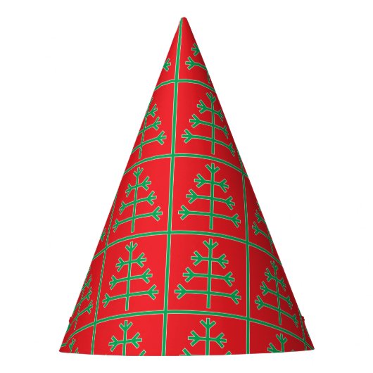 Weihnachtsbaum Partyhütchen (Vorderseite)