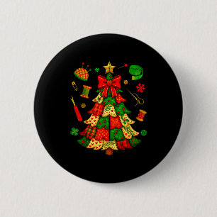Weihnachtsbaum-Patchwork-Quilten-Quilter-Nähen L Button
