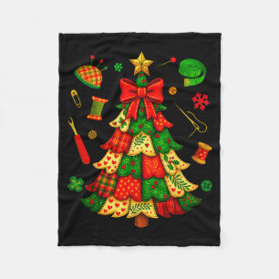 Weihnachtsbaum-Patchwork-Quilten-Quilter-Nähen L Fleecedecke