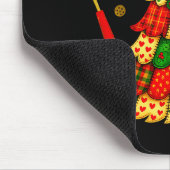 Weihnachtsbaum-Patchwork-Quilten-Quilter-Nähen L Mousepad (Ecke)