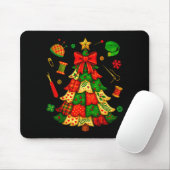 Weihnachtsbaum-Patchwork-Quilten-Quilter-Nähen L Mousepad (Mit Mouse)