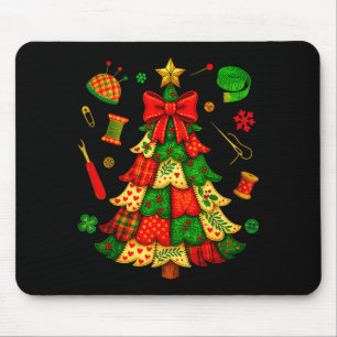 Weihnachtsbaum-Patchwork-Quilten-Quilter-Nähen L Mousepad