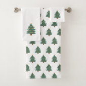 Weihnachtsbaum Pattern Badetuch Set (Insitu)