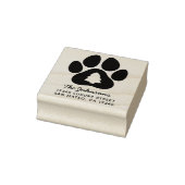 Weihnachtsbaum Paw Print Holiday Address Gummistempel (Stempel)