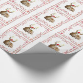Weihnachtsbaum Peppermint Candy Wrapping Paper Geschenkpapier (Ecke)