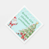 Weihnachtsbaum personalisieren Text Serviette (Ecke)