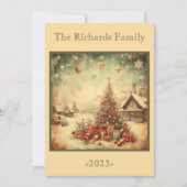 Weihnachtsbaum personalisiert feiertagskarte (Vorderseite)