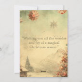 Weihnachtsbaum personalisiert feiertagskarte (Rückseite)