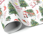 Weihnachtsbaum Personalisiert Geschenkpapier (Rolleneckpunkt)