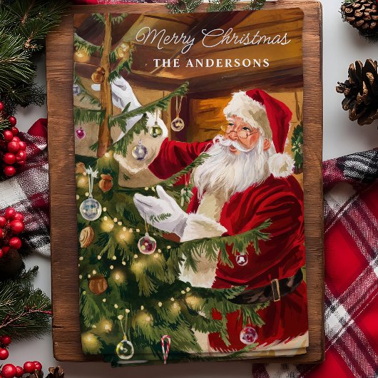 Weihnachtsbaum Personalisiert Geschirrtuch