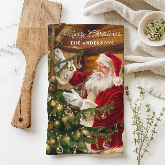 Weihnachtsbaum Personalisiert Geschirrtuch