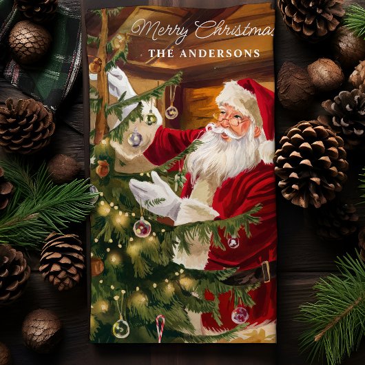 Weihnachtsbaum Personalisiert Geschirrtuch