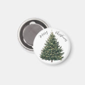 Weihnachtsbaum Personalisiert Magnet (Vorderseite/Rückseite)