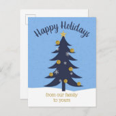 Weihnachtsbaum Personalisiert Postkarte (Vorne/Hinten)