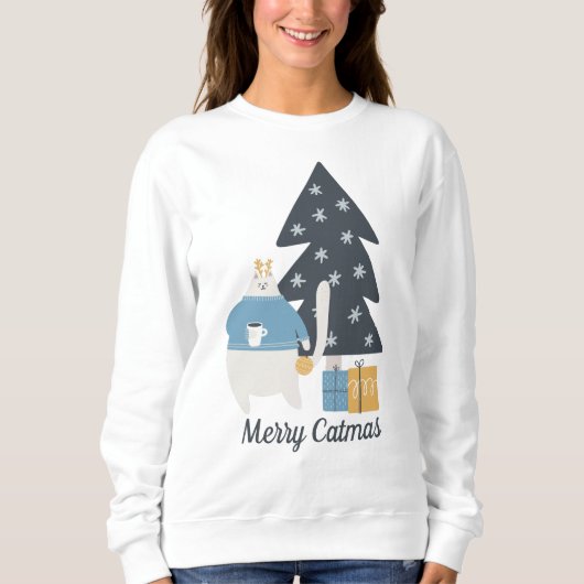Weihnachtsbaum personalisiert sweatshirt (Vorderseite)
