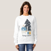 Weihnachtsbaum personalisiert sweatshirt (Vorne ganz)