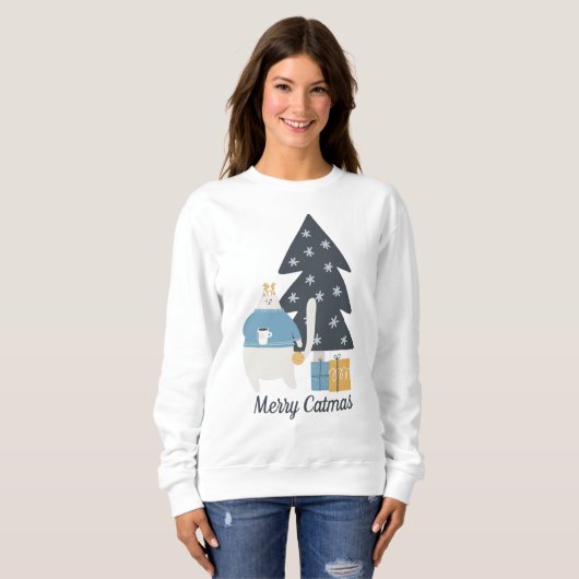 Weihnachtsbaum personalisiert sweatshirt (Vorne ganz)