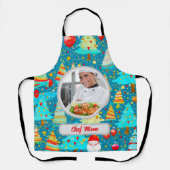 Weihnachtsbaum Personalisierte Mama Foto Weihnacht Schürze (Vorderseite)