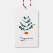 Weihnachtsbaum Personalisierter Name Geschenktaste Geschenkanhänger (Vorderseite)