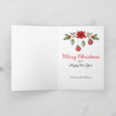 Weihnachtsbaum personalize Signature Feiertagskarte (Innenseite)