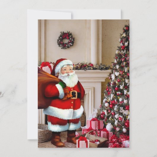 Weihnachtsbaum personalize Signature Feiertagskarte (Vorderseite)