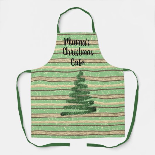 Weihnachtsbaum Pesonalized Schürze (Vorderseite)