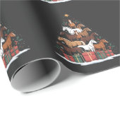 Weihnachtsbaum Pferdeküche Weihnachten Geschenkpapier (Rolleneckpunkt)