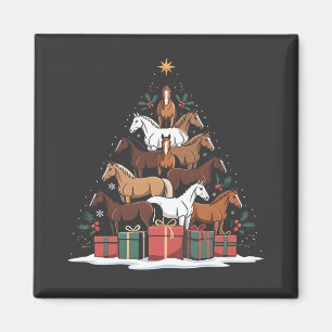 Weihnachtsbaum Pferdeküche Weihnachten Magnet