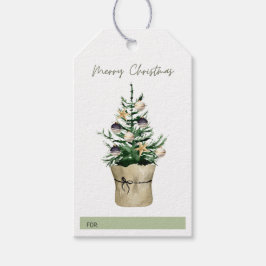 Weihnachtsbaum-Pflanze-Geschenkmarke Geschenkanhänger