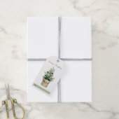Weihnachtsbaum-Pflanze-Geschenkmarke Geschenkanhänger (Mit Garn)