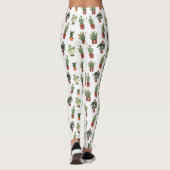 Weihnachtsbaum Pflanze Weihnachtsmuster Leggings (Rückseite)
