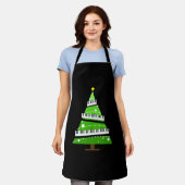 Weihnachtsbaum Piano Teacher Geschenk Schürze (Getragen)