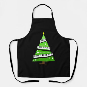 Weihnachtsbaum Piano Teacher Geschenk Schürze
