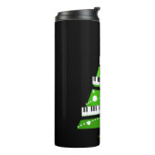 Weihnachtsbaum Piano Teacher Geschenk Thermosbecher (Nach links gedreht)