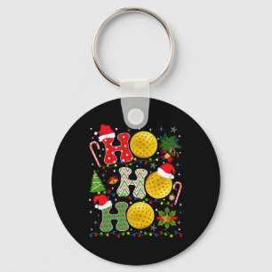 Weihnachtsbaum Pickleball Ho Ho Ho Santa Lights Xm Schlüsselanhänger