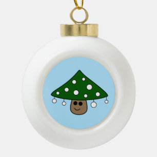 Weihnachtsbaum-Pilz-Keramik-Ball-Verzierung Keramik Kugel-Ornament