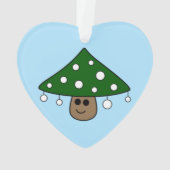 Weihnachtsbaum Pilz-Ornament Ornament (Rückseite)