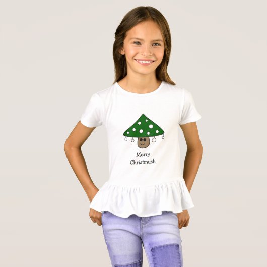Weihnachtsbaum Pilz T - Shirt (Kind) (Vorne ganz)