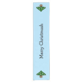 Weihnachtsbaum-Pilztisch-Runner Kurzer Tischläufer (Vorderseite)