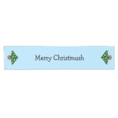 Weihnachtsbaum-Pilztisch-Runner Kurzer Tischläufer (Horizontal)