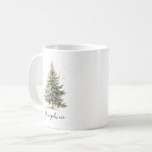 Weihnachtsbaum Pine Kaffeetasse (Vorderseite Links)