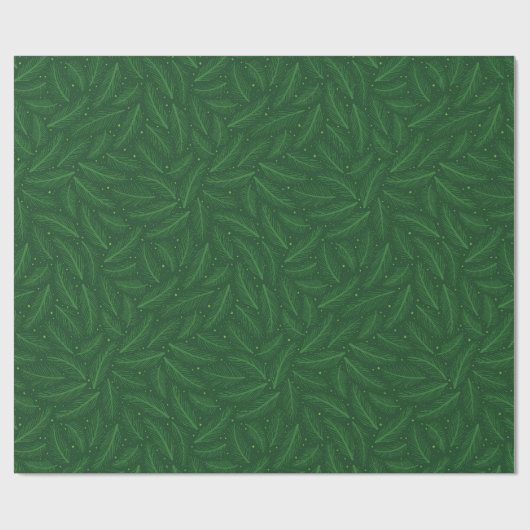 Weihnachtsbaum Pine Needles Geschenkpapier (Flach)